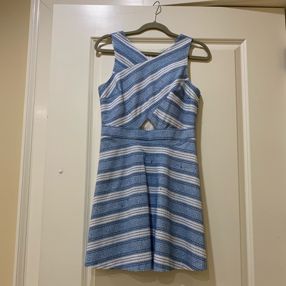 Blue and White CeCe Dress - Picture 2 of 5